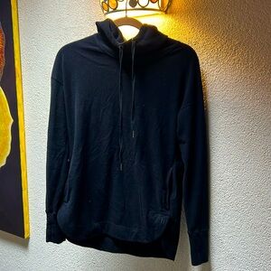 Sweaty Betty hooded fleece sweatshirt xs black